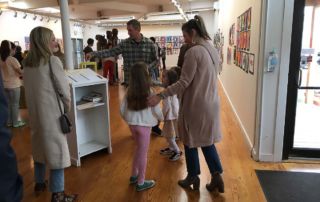 The Entering Gallery Crowd | 42nd Annual Student Art Show – Barn Gallery, Ogunquit