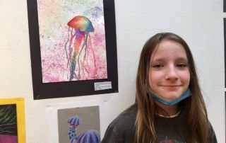 Artist and Undersea Spectral Reflections | 42nd Annual Student Art Show – Barn Gallery, Ogunquit