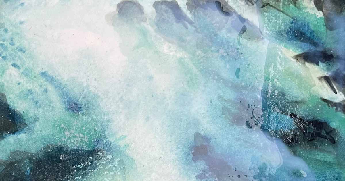 Dustan Knight Watercolor Workshop - Waves at Barn Gallery in Ogunquit, Maine