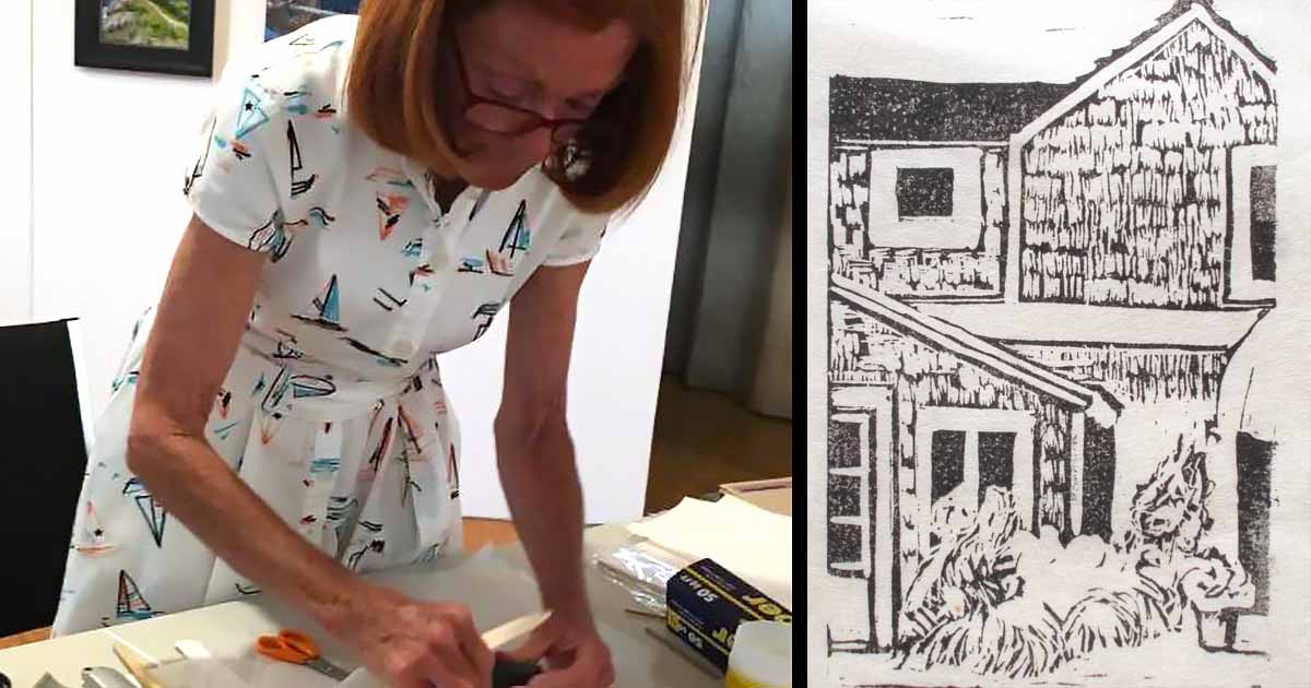 Gayle Fitzpatrick Printmaking Workshop Barn Gallery Ogunquit