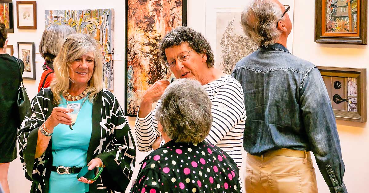 Gala Reception Fall Art Exhibitions 2024 - Ogunquit Art Association - Barn Gallery