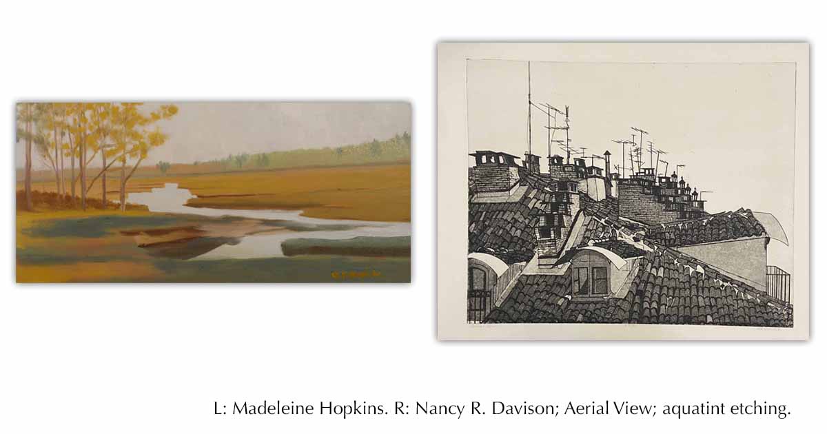 Barn Gallery Talk - Nancy R. Davison – Printmaking; Madeleine Hopkins – Painting