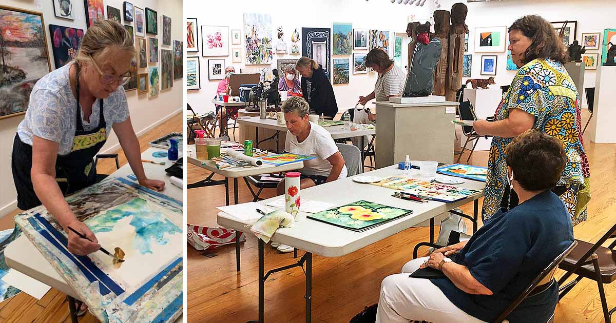 Barn Gallery - Ogunquit Art Association: Watercolor Demonstration + Workshop: Watercolor Flowers by Dustan Knight